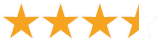 3 1/2 Sterne Bewertung